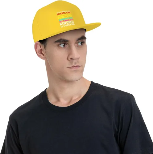 Miniatura 6 de Pride Flag in This House We Believe Science is Real Black Lives Matter Baseball Hats for Men Dad Hat,Black