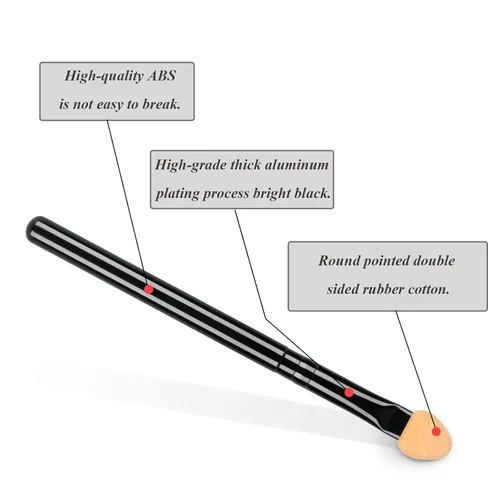 Miniatura 6 de UorPoto aplicadores de espuma para sombra de ojos de doble cara, esponja reutilizable de doble cara, 20 piezas, juego profesional de brochas