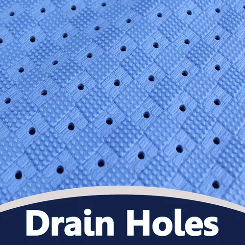 Miniatura 4 de SafeLand - Tapete antideslizante para baño, ducha, bañera de longitud XL, material TPR, ecológico, sin PVC, lavable a máquina, sin olor, con Azul