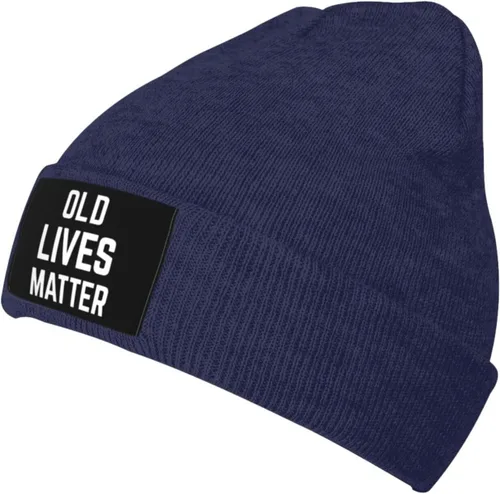 Miniatura 12 de Old Lives Matter Autumn and Winter Adult Warm and Cold Protection Elastic Soft Knitted Hat