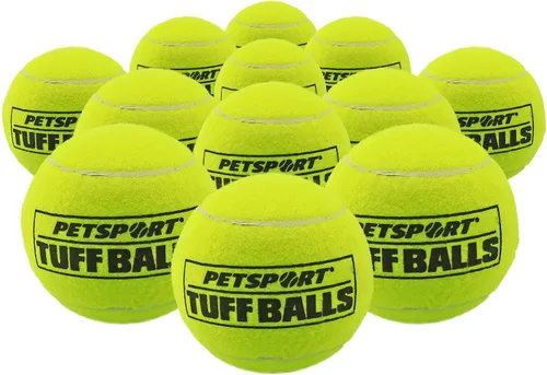 Miniatura 14 de PetSport Giant Tuff Ball - Pelotas de tenis gigantes para perros, ideales para aburrimiento y masticadores agresivos, pelotas de tenis para perros