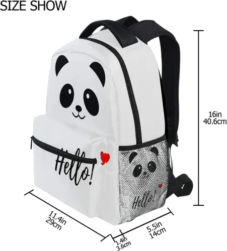 Miniatura 42 de ATTX Linda mochila con diseño de panda para niños y niñas, Panda-h, Ciclismo