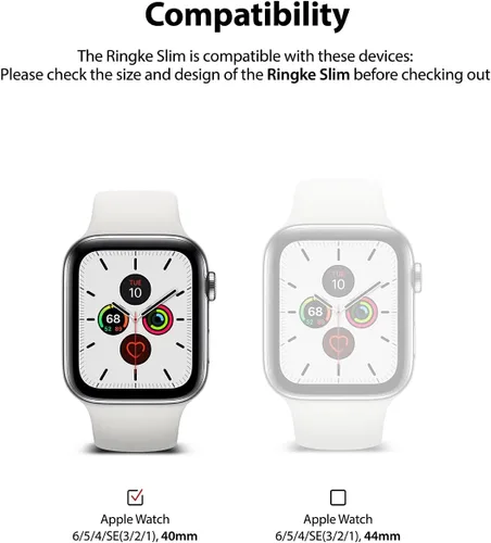 Miniatura 2 de Ringke Funda delgada para Apple Watch Series 6, 5, 4 (1.575 pulgadas), SE 3, 2, 1 (1.575 pulgadas), funda delgada y ligera para mujeres y hombres