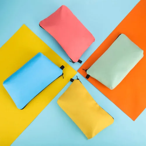 Miniatura 4 de Chuangdi Bolsa de maquillaje de 6 piezas, bolsa de aseo impermeable, bolsa de cosméticos con cremallera, bolsa de embalaje de viaje de 8.7 x 5.3