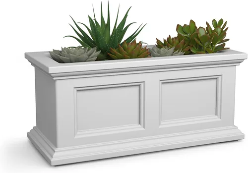 Miniatura 19 de Mayne Fairfield - Maceta con ventana de 2 pies, con riego automático, resistente a la intemperie para flores, diseño duradero para uso en Negro