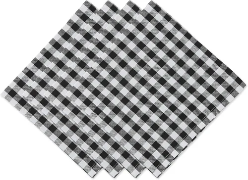 Miniatura 16 de DII Juego de servilletas de algodón lavable a máquina, básico diario, 20x20, rayas bajas, 6