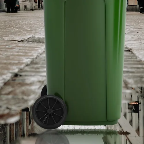 Miniatura 3 de Cabilock - Juego de ruedas de repuesto para cubo de basura, ruedas de goma de 7.48 pulgadas para accesorios de basura, fácil instalación para uso