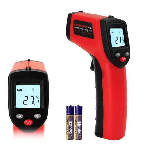 MEASUREMAN Termómetro infrarrojo (no para humanos), pistola de temperatura de tamaño estándar, termómetro láser digital sin contacto, 58℉~752℉(-58.0