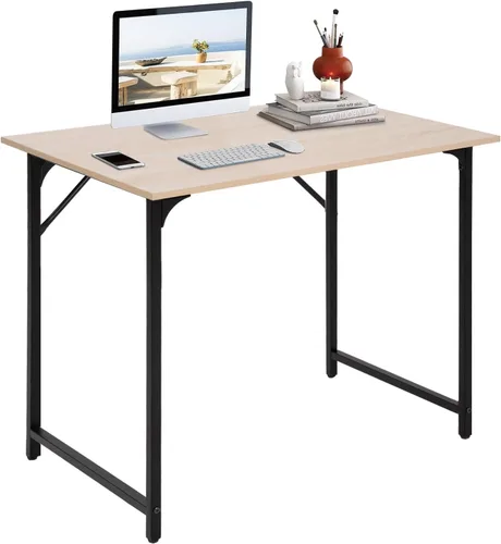 Miniatura 18 de BestOffice Escritorio para computadora, escritorio de oficina en casa, estilo moderno y simple para oficina en casa, estudio y escritura