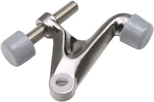 Miniatura 9 de Paquete de 2 topes de puerta con pasador de bisagra, ajustable y resistente de níquel cepillado de 2-3/8 x 15/16, práctico tapón de puerta para Oil