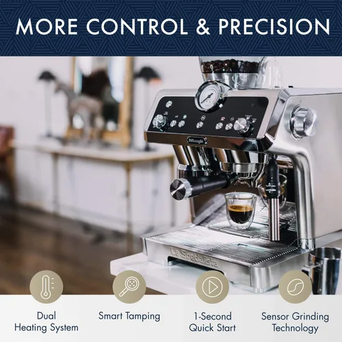Miniatura 5 de De'Longhi La Specialista Máquina espresso con amoladora de sensores, sistema de calentamiento doble, sistema avanzado de latte y boquilla de agua