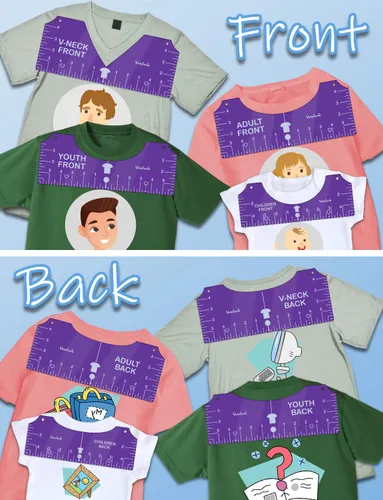 Miniatura 3 de Vowlove Juego de Reglas Guía para Camisetas para Cricut, Herramienta de Centrado con Regla de Medición de Camisas, Accesorios para Impresoras de 02