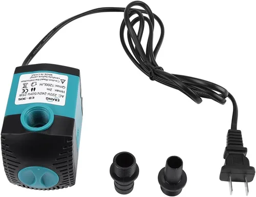 Miniatura 7 de Sumergible ultra silencioso, 3W-25W 220-240V 200L/H-1200L/H 1.6 ft-6.6 ft fuente, filtro sin peces, para peces de acuario, fuentes, agua que fluye