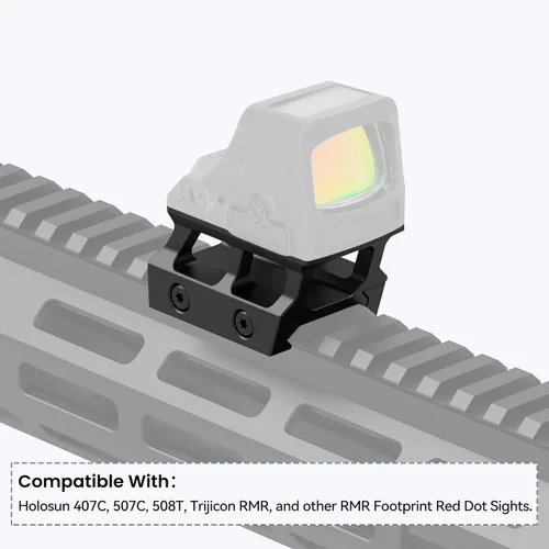 Miniatura 2 de Guardtier Red Dot - Soporte elevador Picatinny de 0.75 pulgadas compatible con RMR Footprint Red Dot/407C/507C/508T