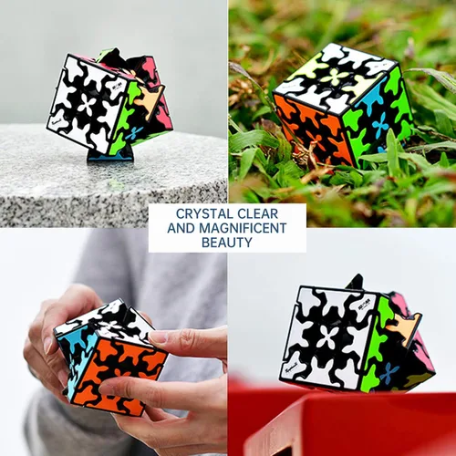 Miniatura 3 de Cubo de engranajes 3x3 con estructura de engranajes tridimensional, diseño de azulejos incrustados, cubo mágico 3x3x3, rompecabezas y juguetes