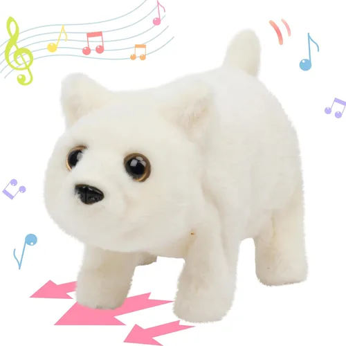 Miniatura 45 de Hopearl - Juguete de peluche electrónico interactivo de unicornio con sonidos y movimientos, camina y tiene un cuerno luminoso; regalo para niños