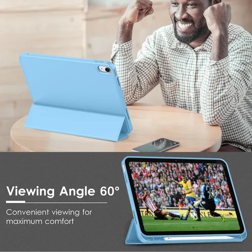 Miniatura 5 de ToaPoia - Funda para iPad (A16) de 11 pulgadas 2025/iPad 10.ª generación de 10.9 pulgadas 2022, cubierta protectora delgada con soporte triple