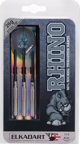 Miniatura 4 de Elkadart Rhino - Dardos de punta de acero de tungsteno 80% con estuche de almacenamiento/viaje