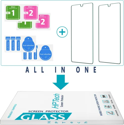 Miniatura 7 de Protector de pantalla de vidrio templado diseñado para Samsung Galaxy A13 5G, fácil instalación, sin burbujas, compatible con fundas