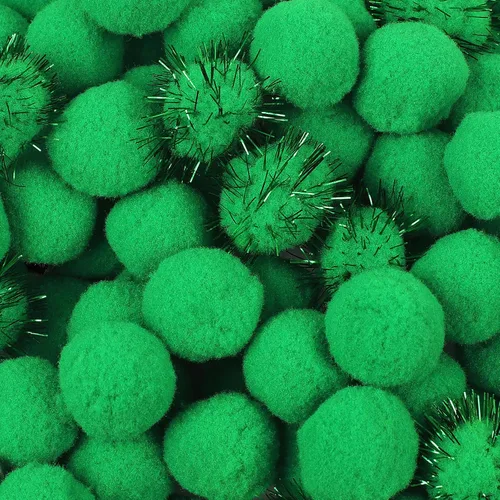 Miniatura 8 de Phinus 200 pompones de 1 pulgada para manualidades, pompones suaves y esponjosos, para decoración de manualidades y manualidades