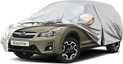 Miniatura 80 de Kayme - Cubierta completa impermeable de 6 capas para automóvil, apta para todo clima, protección para exteriores contra lluvia, rayos ultravioleta