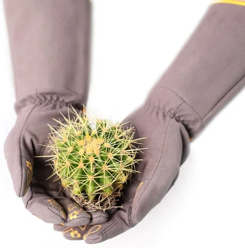 Miniatura 6 de COOLJOB Guantes de jardín para poda de rosas a prueba de espinas para mujeres, manga larga acolchados para trabajo en el patio, arbusto, mora