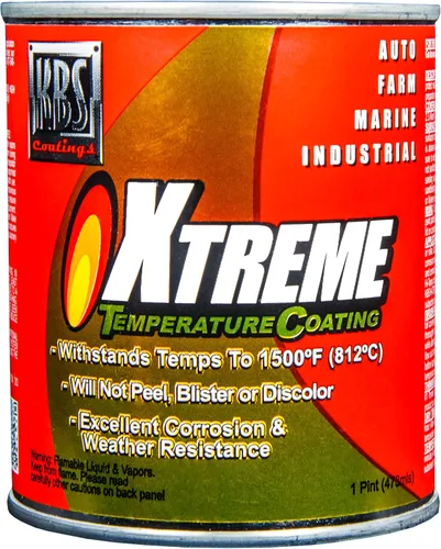 Miniatura 21 de KBS Coatings - Recubrimiento de temperatura Xtreme, color negro azabache , Acero inoxidable
