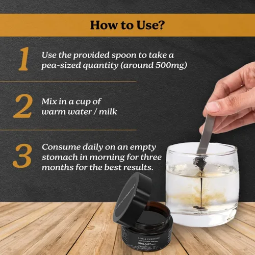 Miniatura 4 de Life & Pursuits Resina Shilajit del Himalaya pura auténtica 75% mínimo de ácido fúlvico, probado en laboratorio, grado oro natural, más de 85