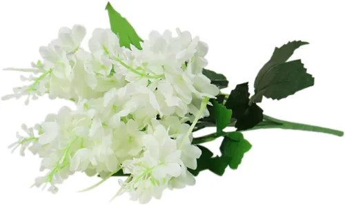 Miniatura 13 de ECYC Ltd Ramo de flores artificiales de jacinto de 13.78 pulgadas, flores de jacinto de seda con tallo de jacinto sintético para decoración de boda