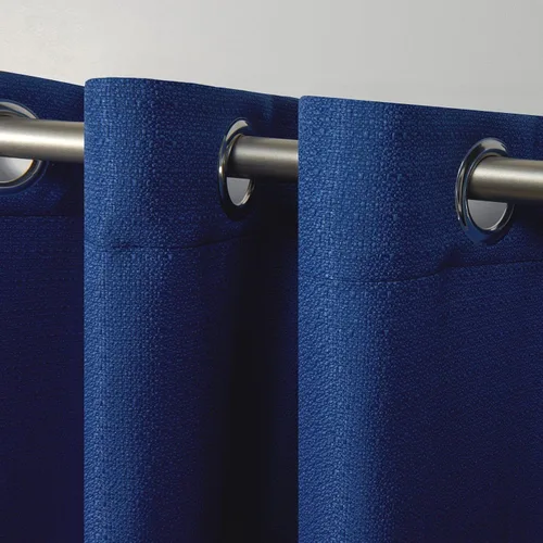 Miniatura 3 de Exclusive Home Aztec - Par de paneles de cortinas para interiores y exteriores con ojales, 54x96 pulgadas, Azure