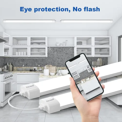 Miniatura 3 de Luz LED para Cochera de 5 pies, Lámpara de Tienda con Cable con Enchufe, Luces LED Impermeables de 5000 K, Lámpara para Debajo del Gabinete, Luces