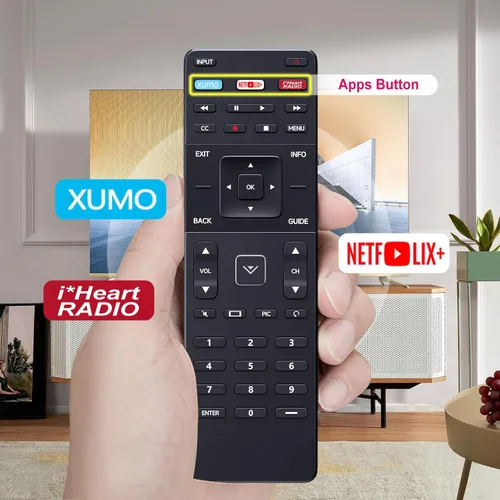 Miniatura 5 de XRT122 - Control remoto de repuesto compatible con Vizio Smart TV D55U-D1 D58U-D3 D60-D3 E32-C1 E32H-C1 E40-C2 E40X-C2 E43-C2 E48-C2 E50-C1 E65-C1