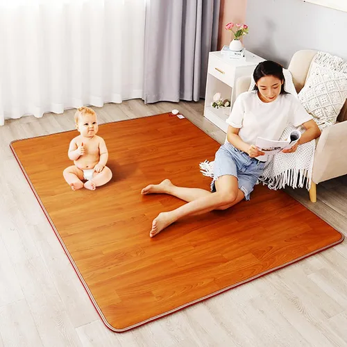 Electric Heating Pads w/Adjustable Temperature & Timer, Heated Floor Mats, Electric Carpet Area Rug, Under Desk Foot Warmer Electric Space