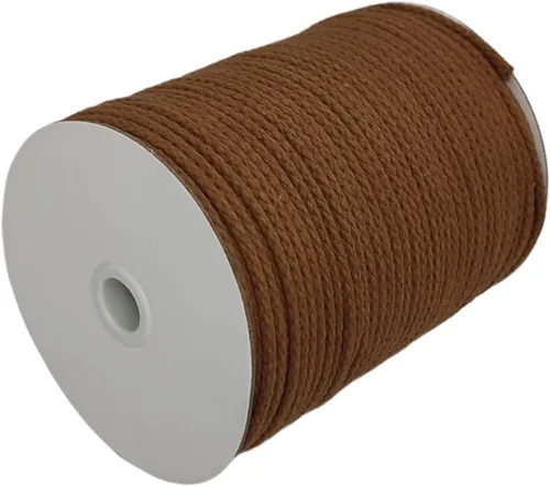 Miniatura 15 de CAQUBO Cuerda de Macramé de Algodón Trenzado de 4 mm, 157 Metros, Color Blanco, Hilo de Macramé para Manualidades, Cuerda de Macramé Suave, Cordón