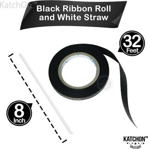 Miniatura 4 de KatchOn, Globos de aluminio negros de 22 pulgadas, paquete de 6 Globos grandes de Mylar 4D para decoraciones de cumpleaños negras, decoraciones