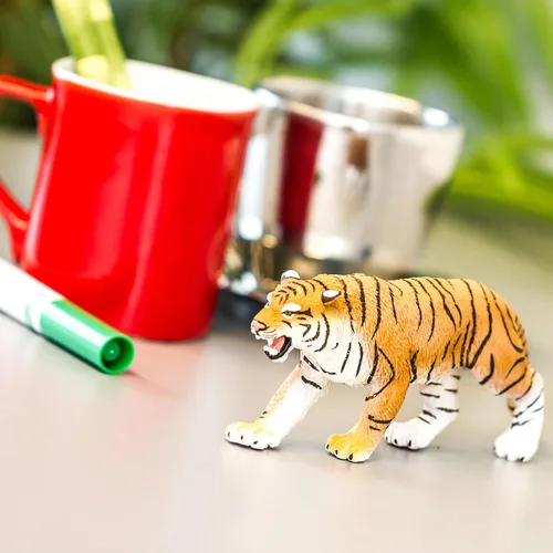 Miniatura 5 de Safari Ltd. Figura de juguete de tigre de Bengala, realista, pintada a mano de 6 pulgadas, juguete educativo seguro para niños, niñas y niños a