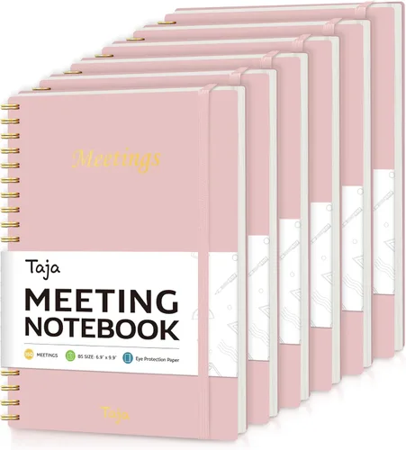 Miniatura 12 de Cuaderno de reuniones para organización del trabajo, cuaderno de trabajo con artículos de acción, agenda para tomar notas, 160 páginas