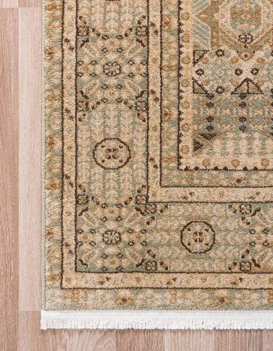 Miniatura 8 de Unique Loom Palace Collection - Alfombra rectangular (2 pies 2 pulgadas x 3 pies 1 pulgada, verde claro/marrón)