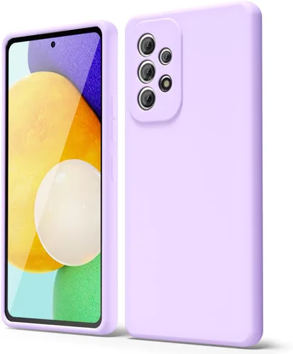 Miniatura 250 de oakxco Funda para teléfono Samsung Galaxy A12 con agarre de silicona líquida, linda delgada fina suave cubierta de gel de goma TPU lisa para mujeres