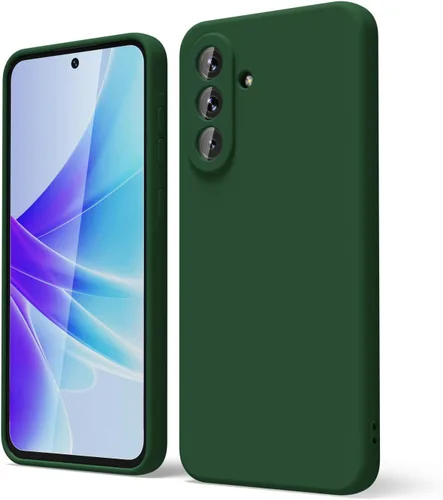 Miniatura 265 de oakxco Funda para teléfono Samsung Galaxy A12 con agarre de silicona líquida, linda delgada fina suave cubierta de gel de goma TPU lisa para mujeres