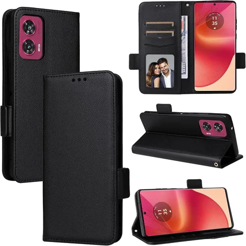 Miniatura 147 de Funda de piel sintética compatible con Motorola Moto E22 4G, funda de piel sintética compatible con Motorola Moto E22i 4G, color negro