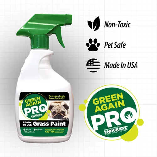 Miniatura 5 de Pintura para césped y césped premezclada, todo el colorante natural para césped apto para mascotas vuelve verde nuevamente con aplicación ecológica