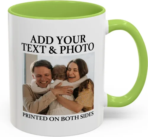 Miniatura 14 de Taza con foto personalizada, diseño de tu propio estilo con imagen de palabras, 11 onzas, varios colores, regalos personalizados para cumpleaños