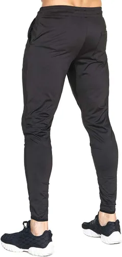 Miniatura 5 de BROKIG Pantalones deportivos ligeros para hombre, pantalones deportivos de entrenamiento para hombre con bolsillo con cremallera