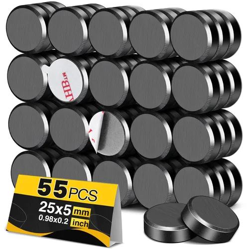 Miniatura 11 de TRYMAG Imanes para manualidades con respaldo adhesivo, imanes redondos de disco de 0.79 pulgadas (20mm) de cerámica circular, imanes de ferrita