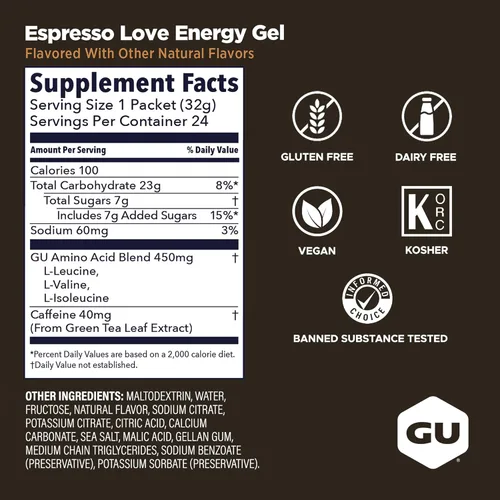 Miniatura 3 de GU Energy, Geles energéticos originales, Espresso Love - 24