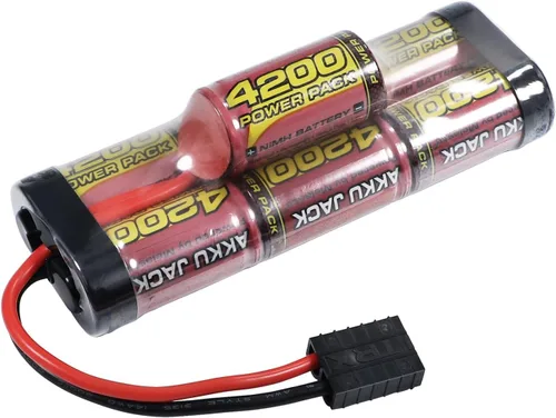 melasta Batería NiMH de 8.4V 4200mAh Hump adecuada para Tracxas RC Racing Car Truck Boat Tank RC Hobby, batería recargable RC Nimh de 7 celdas