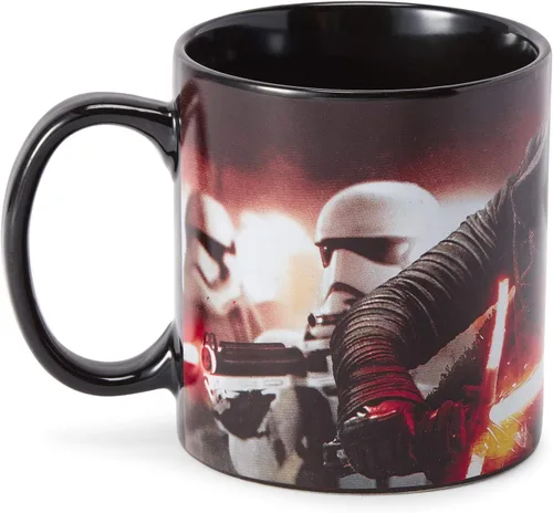 Taza oficial de Star Wars Kylo Ren y Stormtroopers de 20 onzas, taza de cerámica para café caliente, té, cacao, con personajes icónicos de la