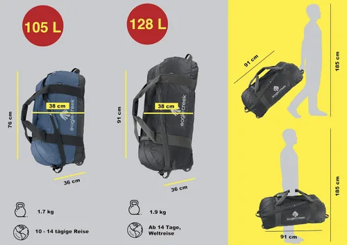 Miniatura 9 de eagle creek X-Large, azul pizarra, 36 pulgadas