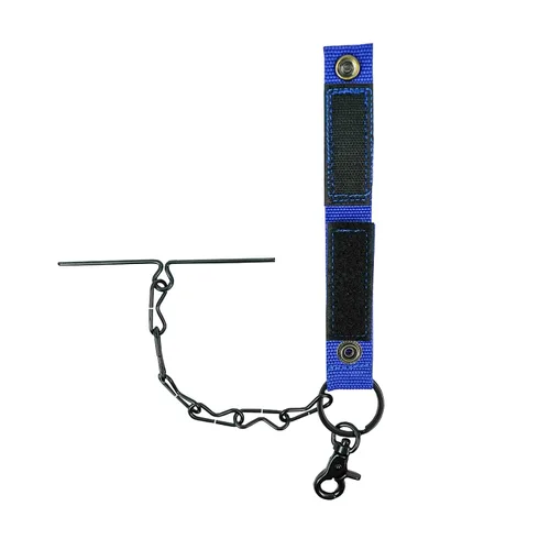 Miniatura 3 de MELOTOUGH Tanga de cinta para cinturón de herramientas, cintura electricistas, cadena con llavero y gancho de gatillo, color azul, 1 paquete